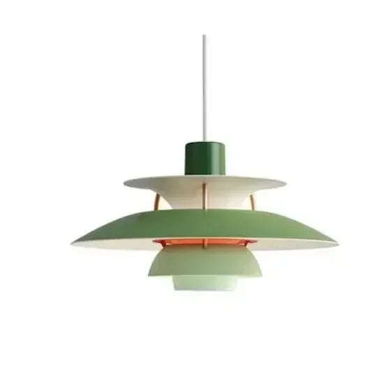 Danish LED Chandeliers Hanging Pendant Light Colorful Umbrella Lustre Suspension Living Room Table Kitchen Decor Pendant Lamp