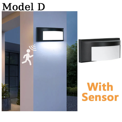 Wall Lamp Led Lights With Motion Sensor Outdoor Lights AC85-265V 16W/30W Outdoor Lights Waterproof Garden Lights Wall Decoration