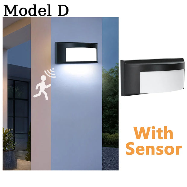 Wall Lamp Led Lights With Motion Sensor Outdoor Lights AC85-265V 16W/30W Outdoor Lights Waterproof Garden Lights Wall Decoration