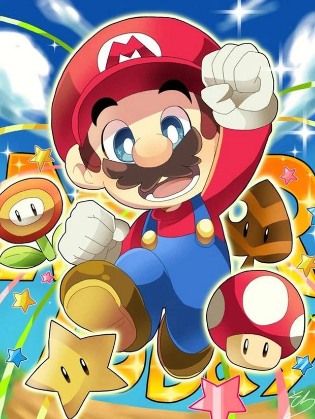 Japanese Anime 5d Diamond Painting Kit M-Marios Bowser Embroidery Jewelry Handmade DIY Mosaic Home Decoration Children's Gift
