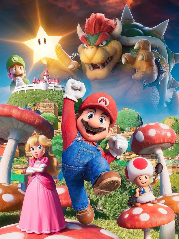 New DIY Mario Bros. Diamond Painting Kit Video Games Poster Diamond Embroidery Color Painting Hand Mosaic Art Home Decor