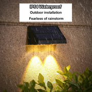 Solar Wall Light Outdoor Porch Lights Illumination Waterproof LED Lamp Bulb Automatic Lighting at Night for Garden Yard Balcony