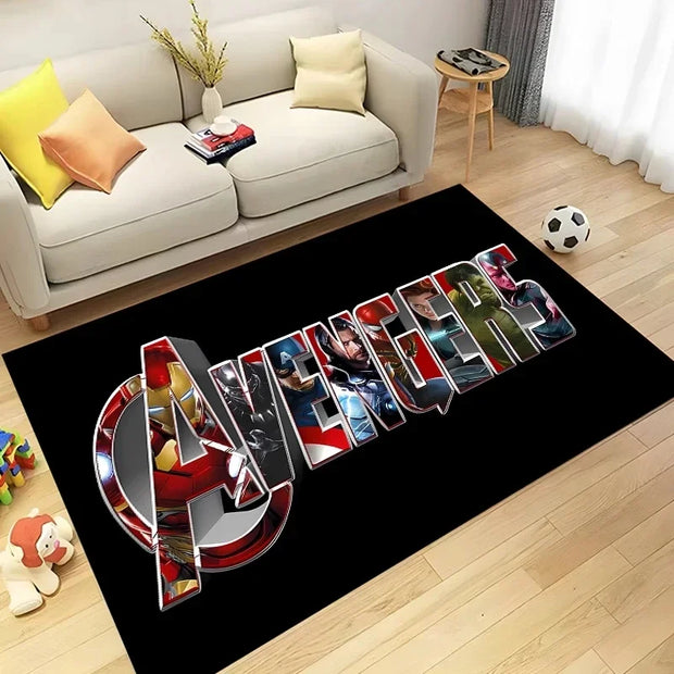 MINISO Disney Avengers Marvel Carpet Area Rug Superhero for Home Living Room Bedroom Sofa Doormat Kitchen Rerto Floor Mat Decor