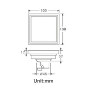 Modern Classic Design Electroplated Champagne Gold Floor Drains Bathroom Accessories Bathroom Floor Drain Hidden Installation