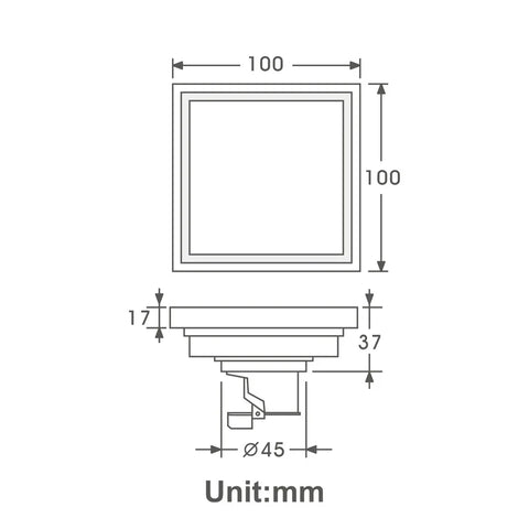 Modern Classic Design Electroplated Champagne Gold Floor Drains Bathroom Accessories Bathroom Floor Drain Hidden Installation