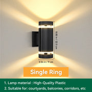 Wall Light Waterproof Lamp LED External Wall Washer Sconces Lighting For Porch Street Garden Home Decoration E27 Light Bulb