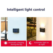Outdoor Solar LED Wall Lights Waterproof Led Solar Lamp Up And Down Luminous Lighting For Garden Balcony Yard Street Decor Lamps