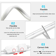 5V USB RGB Neon LED Strip 5M WiFi Waterproof Flexible Neon RGB Strip Work With Tuya App Alexa for TV Home Decor Ambient Lighting