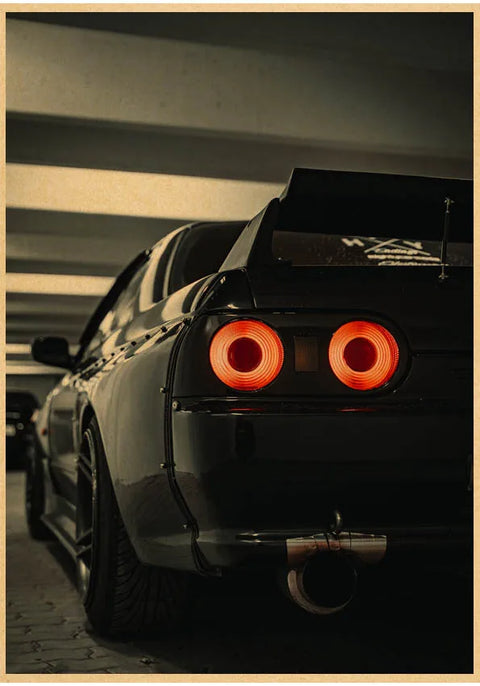 jdm Kraftpaper Poster HomeDecal Painting Wall Sticker for  wall art  Coffee House Bar  wall art