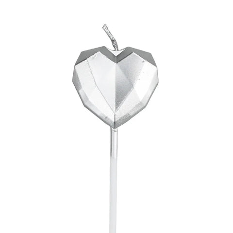 Cute Birthday Cake Candle Diamond Heart Star Shape Candles Creative 3D Lovely Cupcake Candle Children's Party Decoration