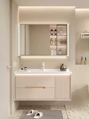 Cream wind bathroom cabinet ceramic integrated basin toilet wash basin washbasin cabinet combination washbasin basin bathroom ca