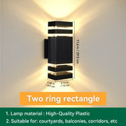 Wall Light Waterproof Lamp LED External Wall Washer Sconces Lighting For Porch Street Garden Home Decoration E27 Light Bulb