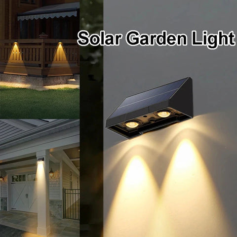 Solar Wall Light Outdoor Porch Lights Illumination Waterproof LED Lamp Bulb Automatic Lighting at Night for Garden Yard Balcony