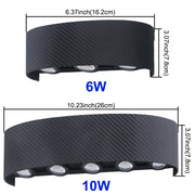 LED Wall Lamp Outdoor Waterproof Up Down luminous lighting Indoor Stair Garden Sconce Light Plastic 6W 10W AC110-220V