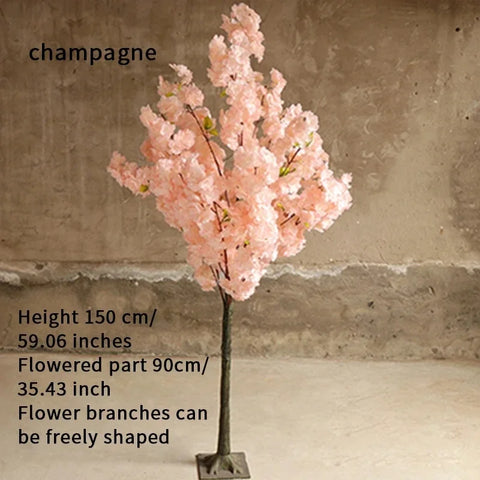 Christmas Artificial Cherry Blossom Tree Plant Artificial Flower Tree Hotel Christmas Wedding Decoration Home Living Room P