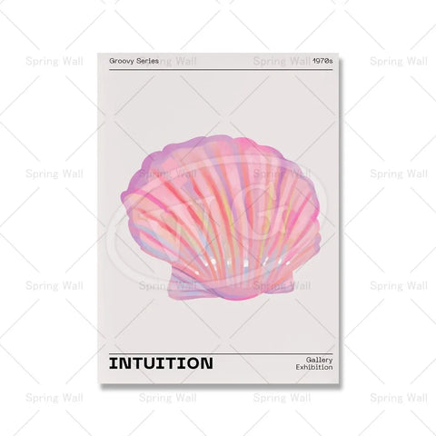 80s Aesthetic Gradient Aura Abstract Poster Retro Canvas Painting Holographic Pink Gallery Wall Art Print Picture Bedroom Decor