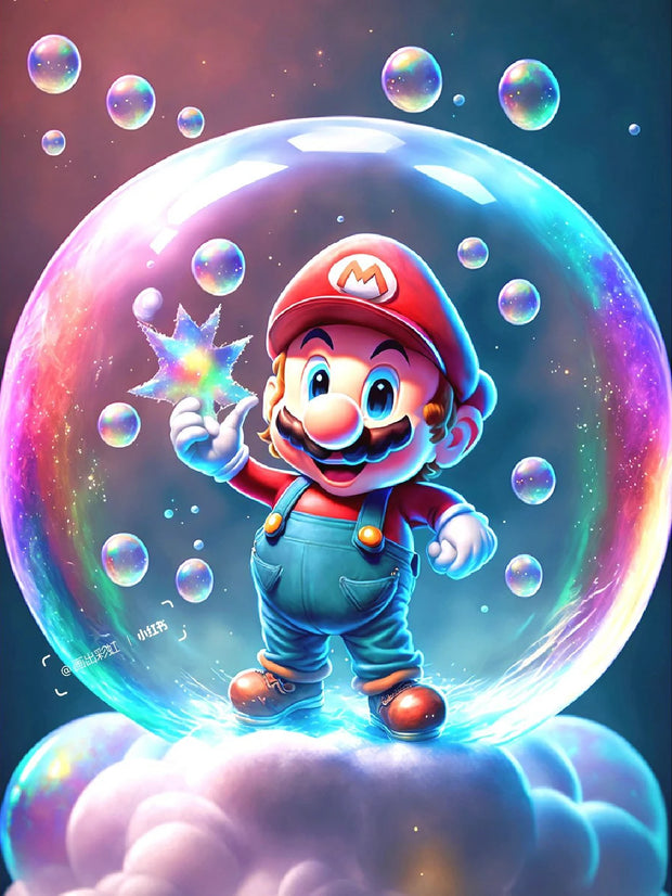 Japanese Anime 5d Diamond Painting Kit M-Marios Bowser Embroidery Jewelry Handmade DIY Mosaic Home Decoration Children's Gift