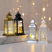 Starry Moon Candle Wind Lamp Ramadan Decoration for Home Led Lantern Ornament Eid Mubarak Party Islamic Muslim Decors Supplies