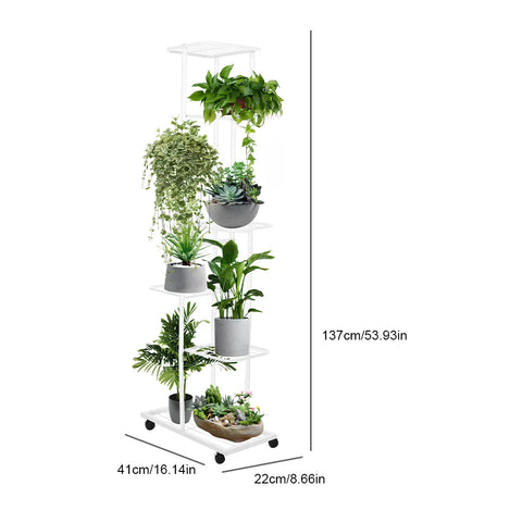 Plant Stand Stand for Flowers Iron 3/7Layers Plant Shelf Plant Organizer Storage Plant Holder Display Stand Garden Decoration