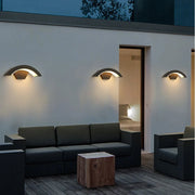 Black Modern waterproof outdoor wall lamp PIR motion sensor wall light 18W 24W Garden porch frontdoor black aluminum lamp body