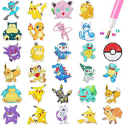 5D Diamond Painting Cartoon Pikachu Animal DIY Child Sticking Drills Embroider Handiwork Enthusiast Doodle Schoolbag Best Gifts