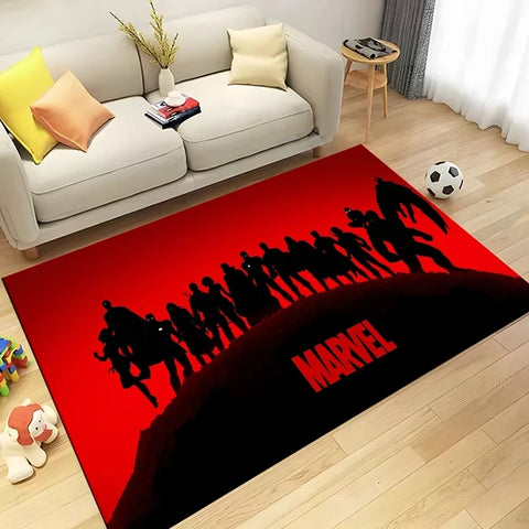 MINISO Disney Avengers Marvel Carpet Area Rug Superhero for Home Living Room Bedroom Sofa Doormat Kitchen Rerto Floor Mat Decor