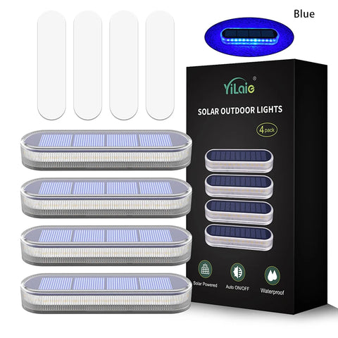 Solar Deck Light Outdoor Solar lighting Stair Lamp Waterproof IP68 30 LEDs For Railing Fence Yard Lamp Exterior Decorative