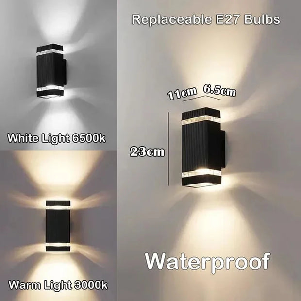 LED Outdoor Waterproof Wall Light Decor Socket External Stairs Fitter Holder E27 Lighting Bedroom Fixture Home Lamp Wall Street