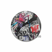 32/44/58MM Creative Tinplate Soft Button Pins Animal Icon Brooch Cute Cats Lapel Backpack Badge Accessories Pin