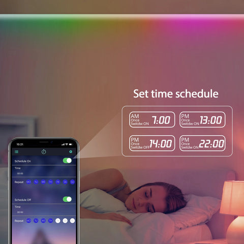 DC5V USB RGBIC Neon LED Strip,1M 2M 3M 5M RGBIC Neon Rope Light with Bluetooth App and Remote control For DIY Neon Gaming Deoco