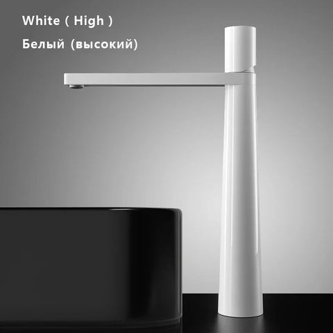 Modern Basin Faucet Brushed Gold Brass Bathroom Mixer Faucet Grey Washbasin Faucet Single Handle Single Hole Wash Sink Water Tap