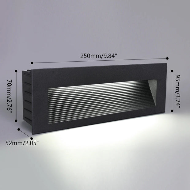 SANDIY Waterproof Led Stair&Step Light Outdoor Wall Sconce Lamp Big Embedded Nightlight 12v 220v for House Yard Balcony Terrace