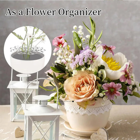 Spiral Ikebana Stem Holder Reuseable Floral Grid Flower Frog Wire Arranger Twist For Vase Floral Stems Bouquets Plant Fixation