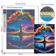 5D Diy Diamond Painting Fantasy Moon Tree Landscape Full Drill Rhinestones Mosaic Embroidery Handmade Products Home Decor Gift