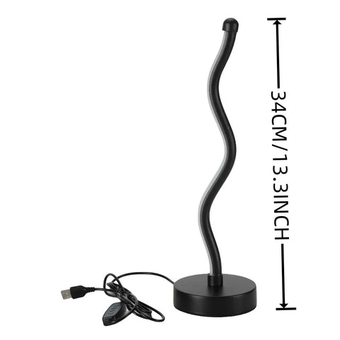 1PC Creative Desk lamp USB Three-color Desk Lamp Bedroom Desktop Eye Protection Night Light