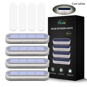 Solar Deck Light Outdoor Solar lighting Stair Lamp Waterproof IP68 30 LEDs For Railing Fence Yard Lamp Exterior Decorative