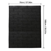 70cmx1m/2m/3m/5m/10m Wallpaper Brick 3D Wall Sticker Foam Self Adhesive DIY Living Room Decor Waterproof Paper