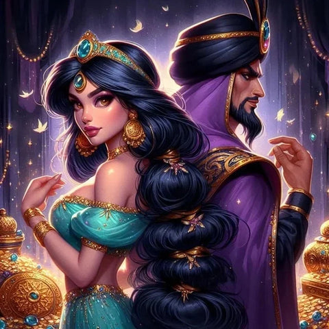 Princess and Villain Disney DIY Diamond Painting Kits Mermaid Evil Queen Cartoon Embroidery Mosaic Cross Stitch Home Decor Gift