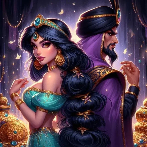 Princess and Villain Disney DIY Diamond Painting Kits Mermaid Evil Queen Cartoon Embroidery Mosaic Cross Stitch Home Decor Gift