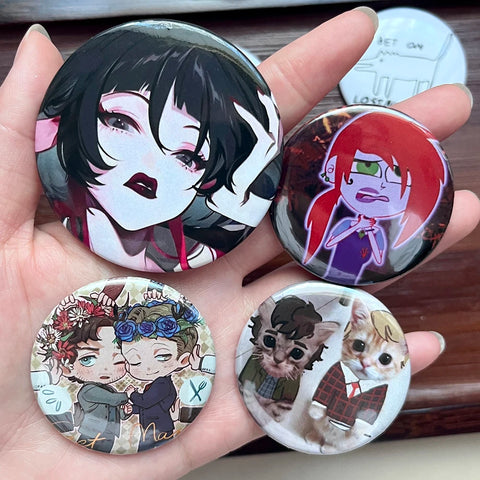 Custom Your Own Logo Pins Personalize Tinplate Brooches DIY Photo Pictures Lapel Badges Customize Gifts for Kids Girls Women