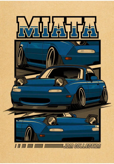 jdm Kraftpaper Poster HomeDecal Painting Wall Sticker for  wall art  Coffee House Bar  wall art