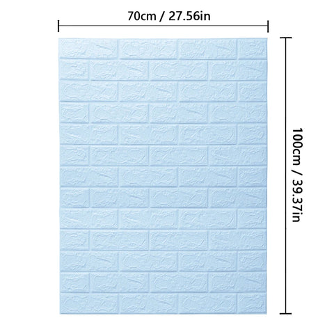 70cmx1m/2m/3m/5m/10m Wallpaper Brick 3D Wall Sticker Foam Self Adhesive DIY Living Room Decor Waterproof Paper