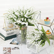 Kahaul Artificial Flower Bellflower Lily Valley Flower Plastic Home  Scrapbooking Christmas Decoration Wedding Party Green Plant