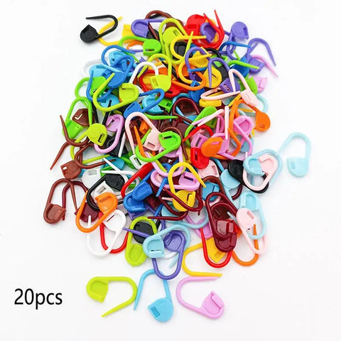 20/50 Pack Knitting Tools Small Buckle Plastic Buckle Pin Marker Buckle Marker Pin Anti-Unlock Buckle Sweater Counter Mark