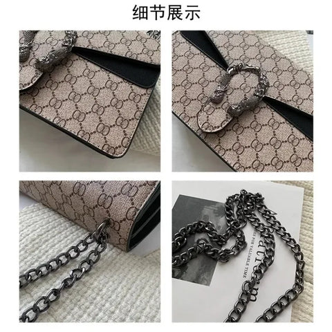 High quality wine god bag 2024 new fashionable and versatile European and American fashion chain shoulder crossbody bag Bags