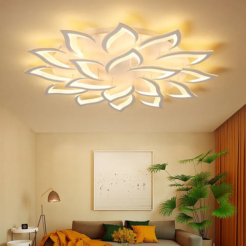 IRALAN Led Ceiling Light Dimmable Brightness Art Deco Lighting Fixtures Phone APP Control Cold Warm Light