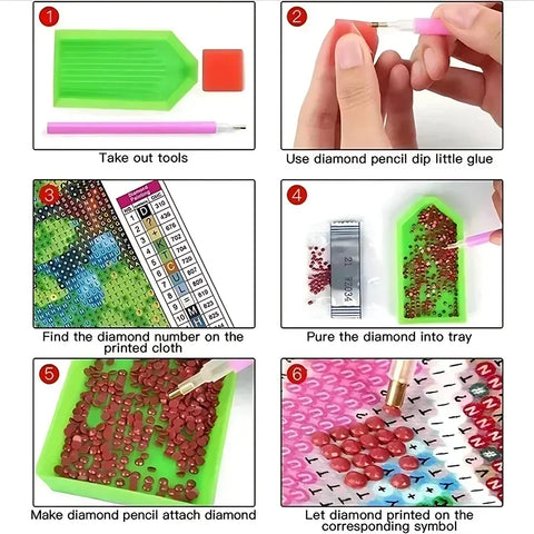 Japanese Anime 5d Diamond Painting Kit M-Marios Bowser Embroidery Jewelry Handmade DIY Mosaic Home Decoration Children's Gift