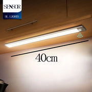 LED Motion Sensor Under Cabinet Light USB Rechargeable LED Night Light for Closet Cabinet Kitchen Wardrobe Cupboard