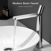 Modern Basin Faucet Brushed Gold Brass Bathroom Mixer Faucet Grey Washbasin Faucet Single Handle Single Hole Wash Sink Water Tap