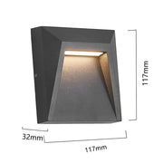 Outdoor LED Surface Mounted Light Waterproof Universal Wall Lamp for Garage Basement Channel Ramp Passage Entrance Step 12V 220V